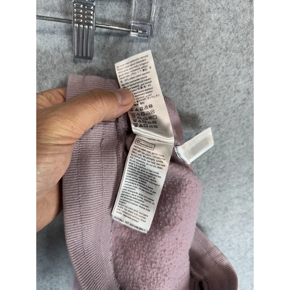 Calvin Klein Jogger Pants Womens XS Mauve Pink CK Logo Sweatpants Comfy Casual
